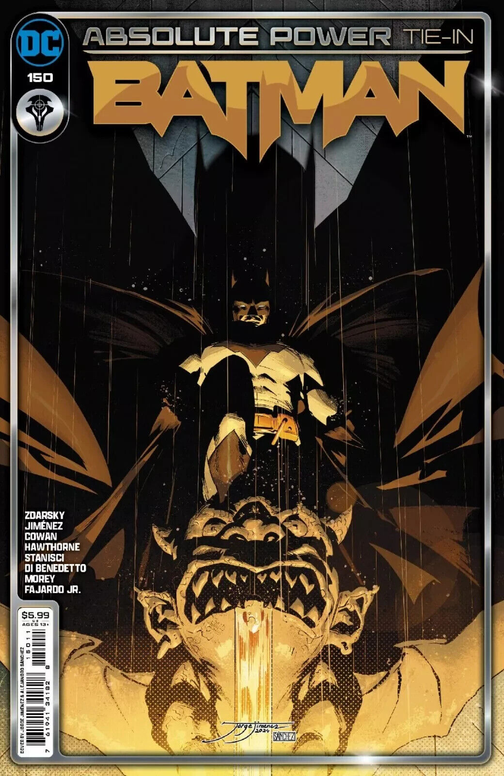 BATMAN #150 CVR A JORGE JIMENEZ AP DC COMICS