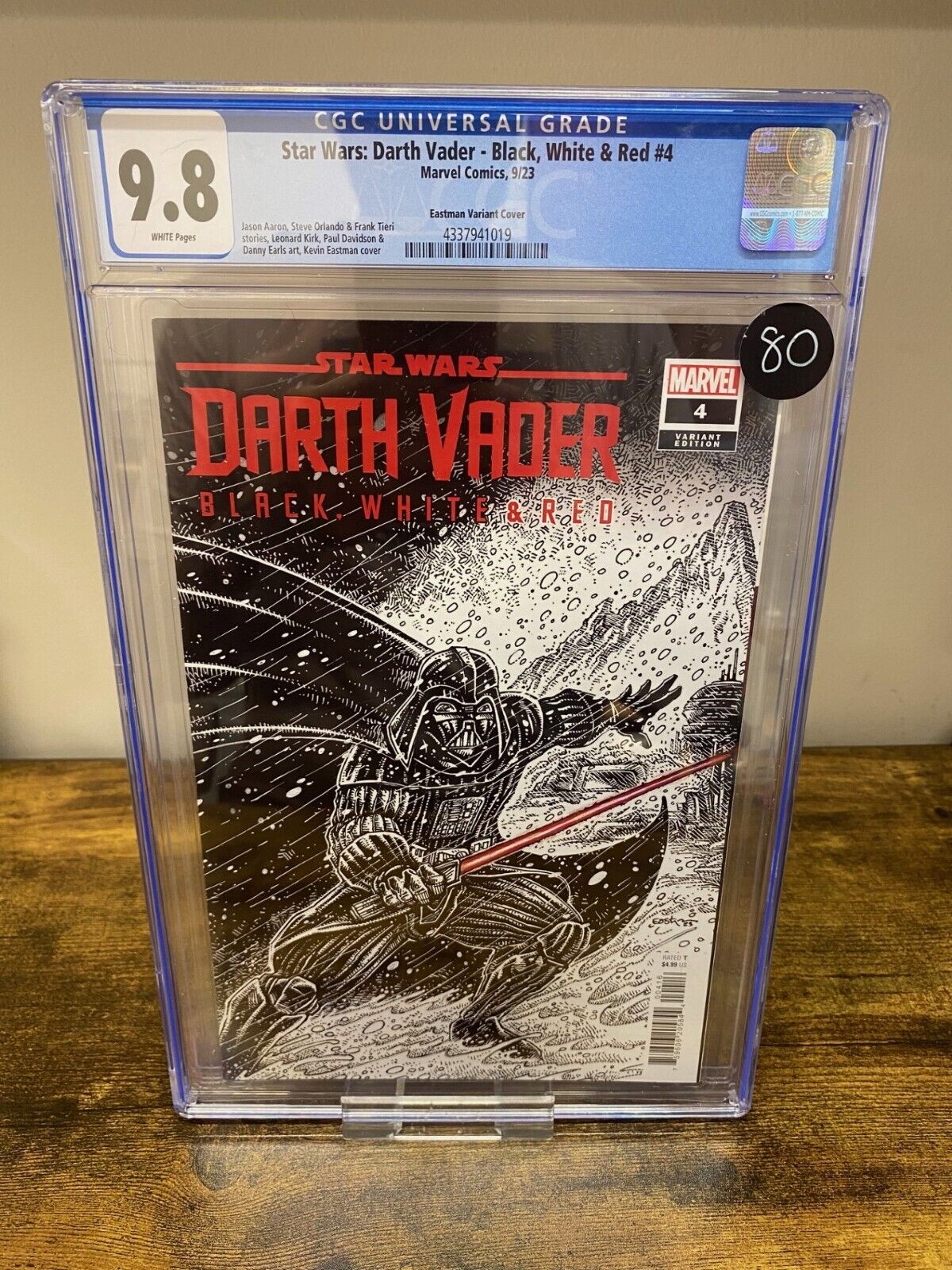 STAR WARS DARTH VADER BLACK, WHITE & RED #4 2023 EASTMAN VARIANT CGC 9.8 MARVEL