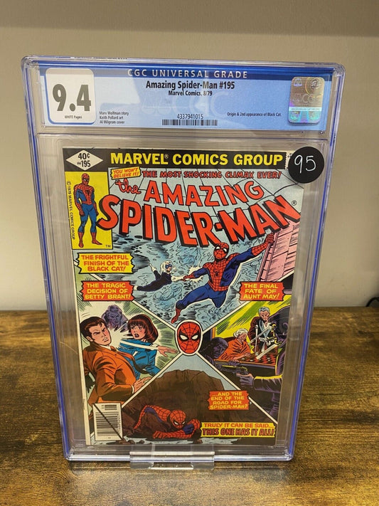 AMAZING SPIDER-MAN #195 1979 CGC 9.4 MARVEL