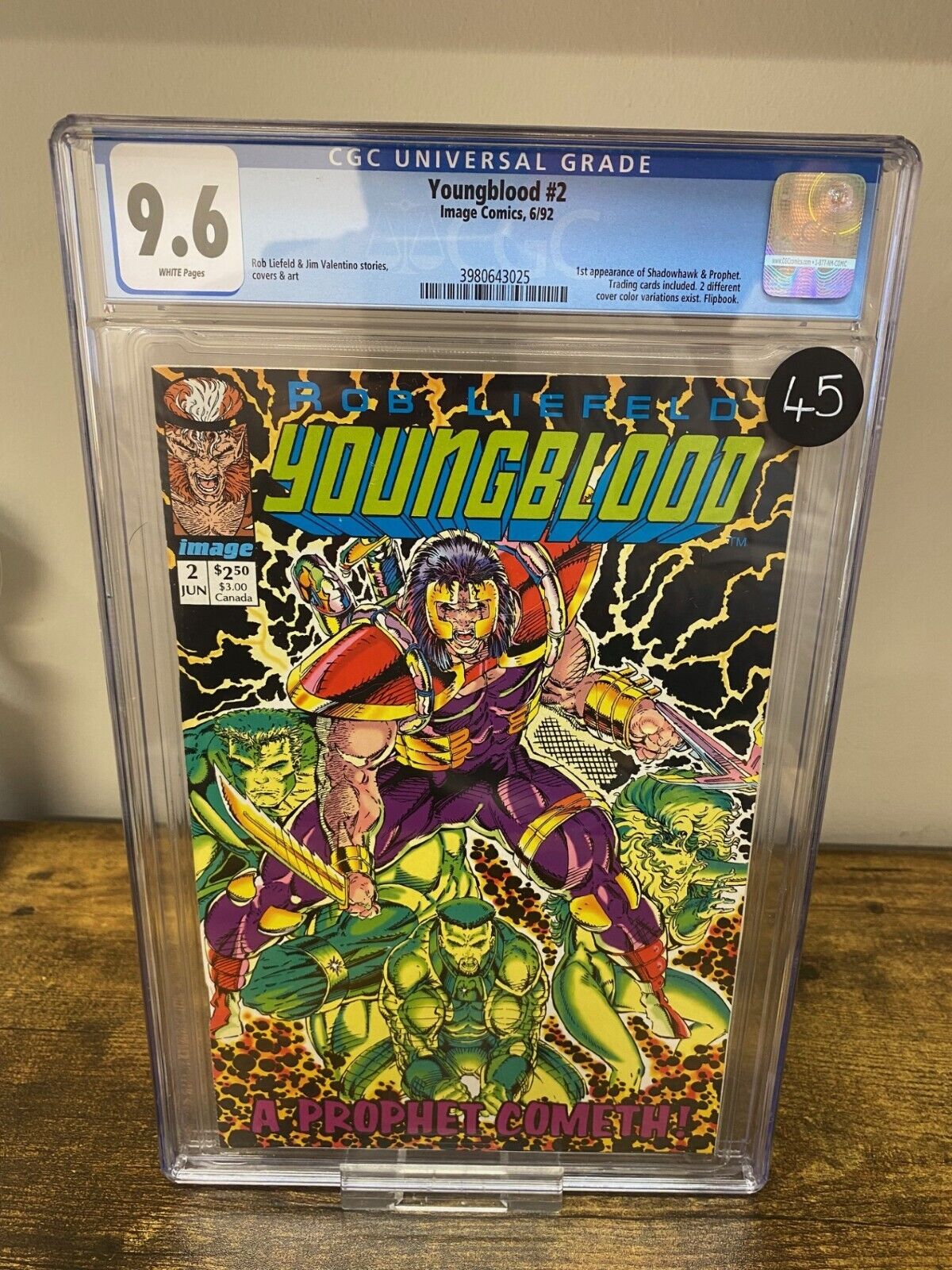 YOUNGBLOOD #2 1992 CGC 9.6 IMAGE