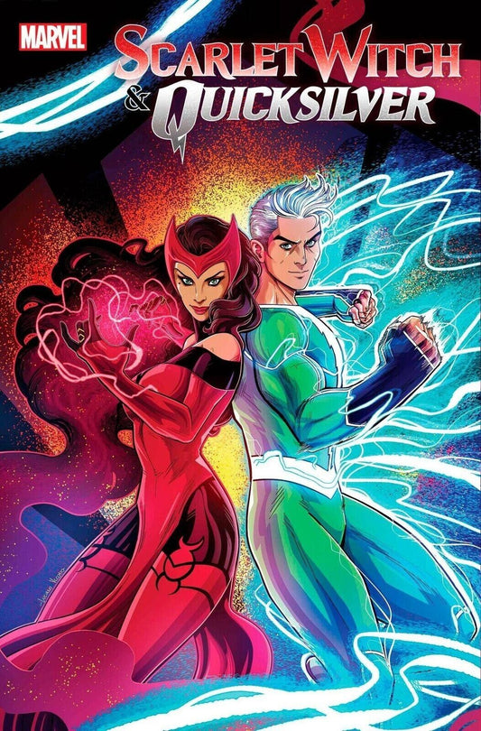 SCARLET WITCH & QUICKSILVER #1D  LUCIANO VECCHIO FOIL VARIANT MARVEL COMICS