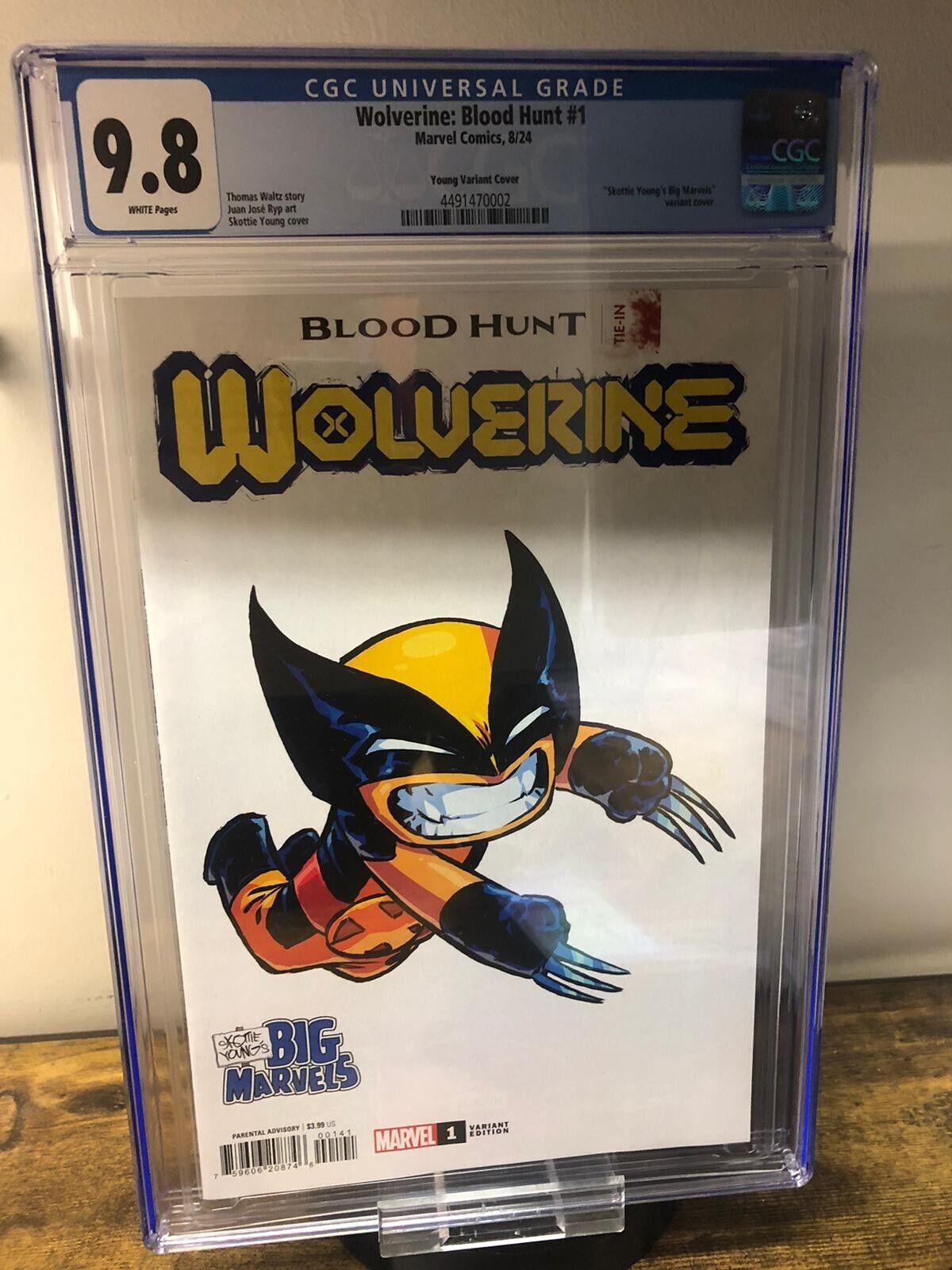 WOLVERINE BLOOD HUNT #1 CGC 9.8 YOUNG VARIANT MARVEL COMICS