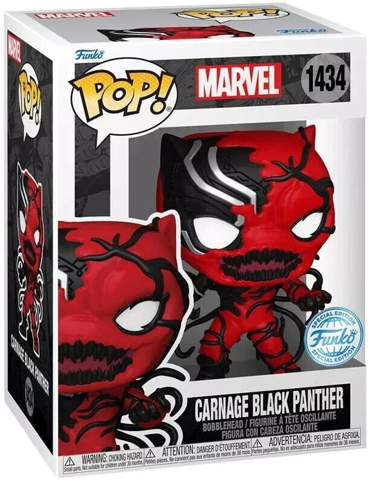 FUNKO POP MARVEL 1434 CARNAGEIZED BLACK PANTHER VIN FIGURE