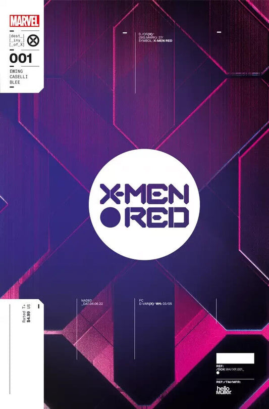 X-MEN RED #1 1:10 VARIANT  MULLER DESIGN MARVEL COMICS