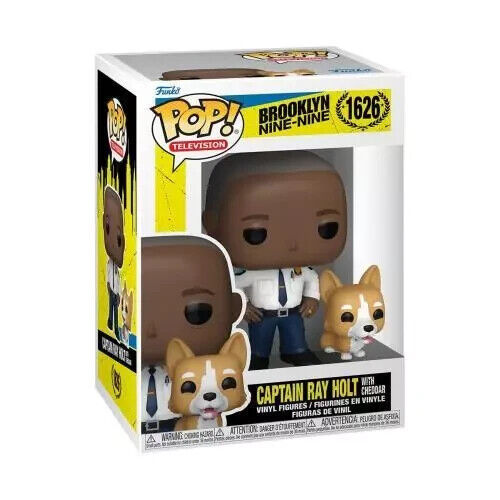 FUNKO POP TV BROOKLYN NINE NINE CAPTAIN HOLT WITH CHEDDAR 1626