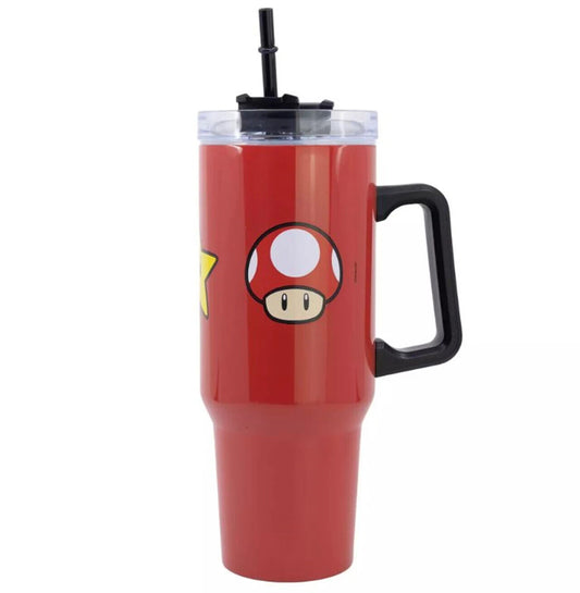 SUPER MARIO STAINLESS STEEL XXL RAMBLER MUG OFFICIAL MERCHANDISE