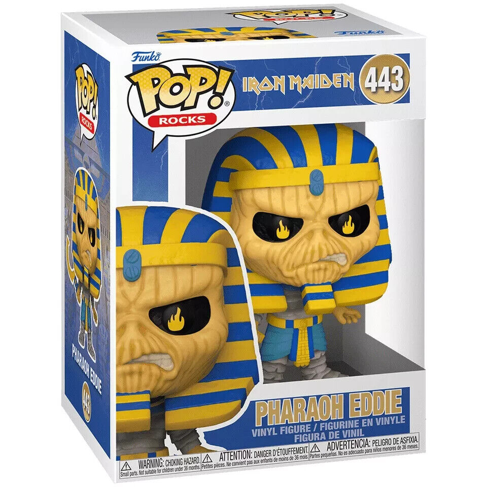 FUNKO POP ROCKS IRON MAIDEN PHAROAH EDDIE FIG 443