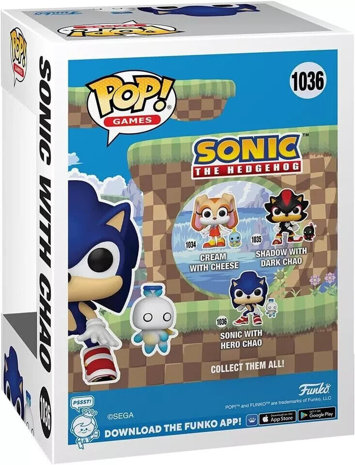 FUNKO POP & BUDDY SONIC WITH HERO CHAO VINYL FIGURE #1036